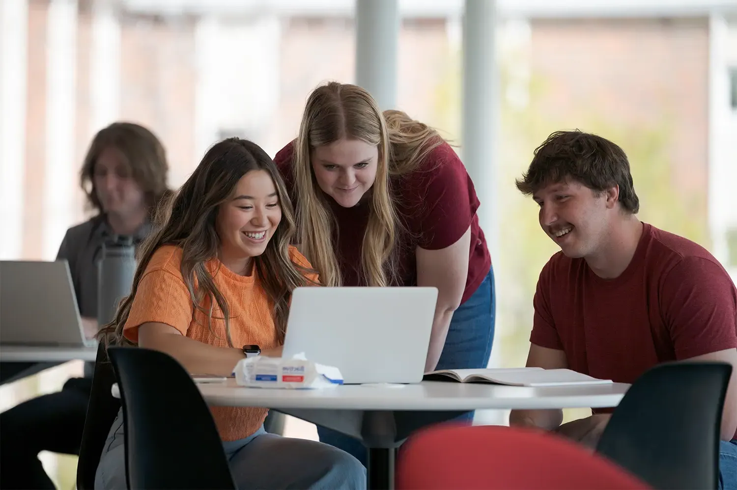 Several students work on a project in the Math Science Center of Innovative Learning